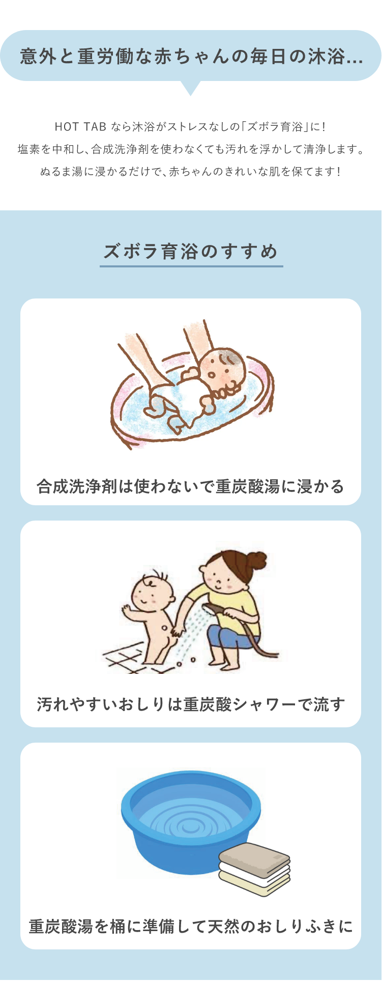 意外と重労働な赤ちゃんの毎日の沐浴